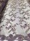 1 Yard Purple Metallic Flowers Sequins Mesh Lace Fabric for Tablecloths and Costumes Wide 54'' inch